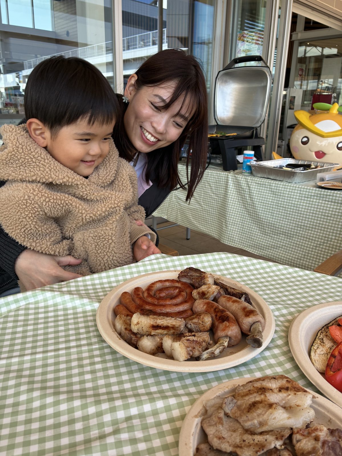 テーブルの焼き上がり
